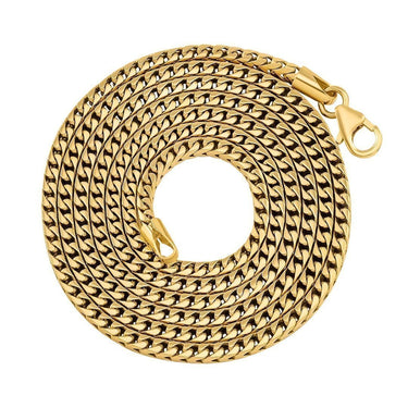 14k Yellow Gold Heavy Franco Link Chain 2 mm